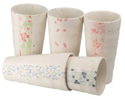 IWATE japán porcelán teáscsésze (5db), (200 ml), 5 színben, ajándékcsomagolásban  képe
