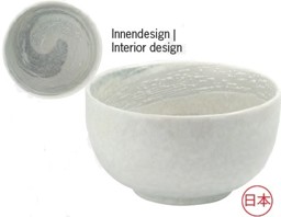 NAMI japán matcha csésze, ezüst-szürke képe